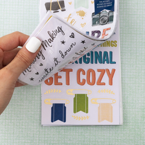 Vicki Boutin Print Shop Sticker Book-W/Gold Foil Accents 238/Pkg - VB013861