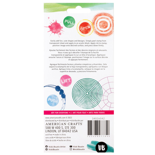 Vicki Boutin Bold And Bright Acrylic Stamp Set-Full Circle - A50026K0-G1910