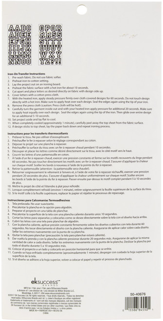 Jolee's Iron-On Letters 1.5"-White - 50-40676