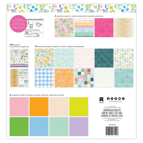 Paige Evans Happy Haven Project Pad 12"X12"-24 Sheets - A5002J8B-G1KT3