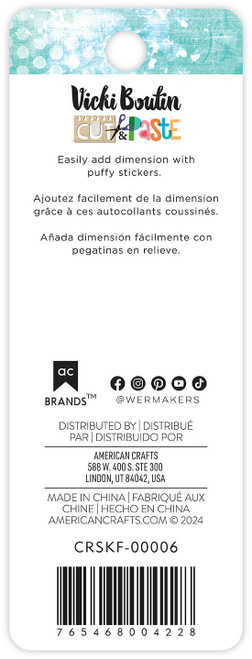 Vicki Boutin Cut & Paste Puffy Stickers-Icons - A5002J7V-G1KW1