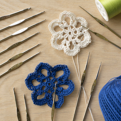 Boye Steel Crochet Hook Set 6/Pkg-Sizes 00 & 2 To 6 - 5A002LVR-7STSM