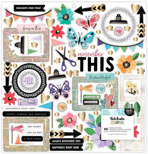 Vicki Boutin Cut & Paste Foam Stickers-12"X12" - A5002J54-G1KWJ