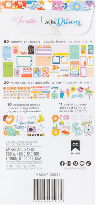 Shimelle Live The Dream Paperie-Pack - A5002J56-G1KRH Shimelle Live The Dream Paperie-Pack - A5002J56-G1KRH