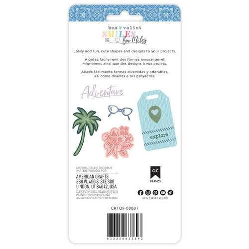 Bea Valint Smiles For Miles Stamp And Metal Die-Set - A5002J4P-G1KSN