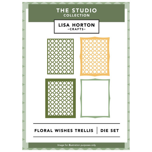 Lisa Horton Crafts Geo Die Set-Geo Floral Wishes - A5003K7F-H1FLC - 780627350862