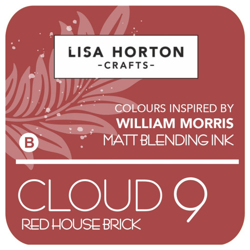 Lisa Horton Crafts Cloud 9 Matt Blending Ink Pad-Red House Brick,Picked By William Morris - 5A003283-1HFLD - 780627352484