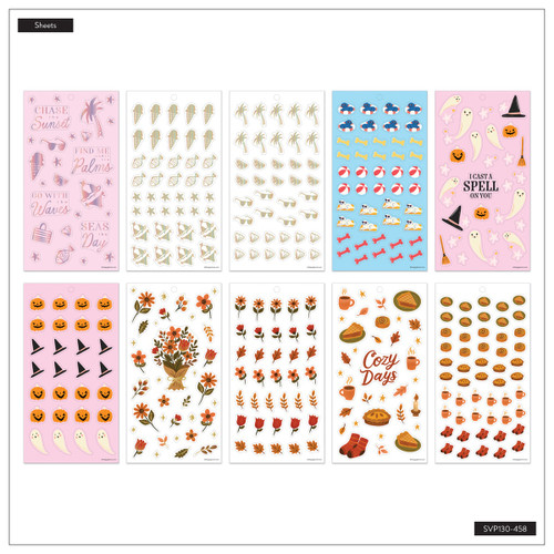 Happy Planner Sticker Value Pack 30/Sheets-A Festive Year - 5A003GVZ-1HC0D