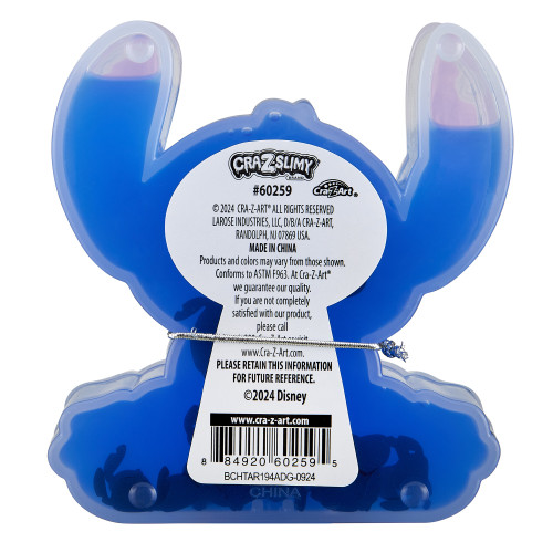 8 Pack - Cra-Z-Art Disney Stitch Pre-Made Slime 5oz POP Displayer -Blue Slime - 5A003MB9-1HHT4