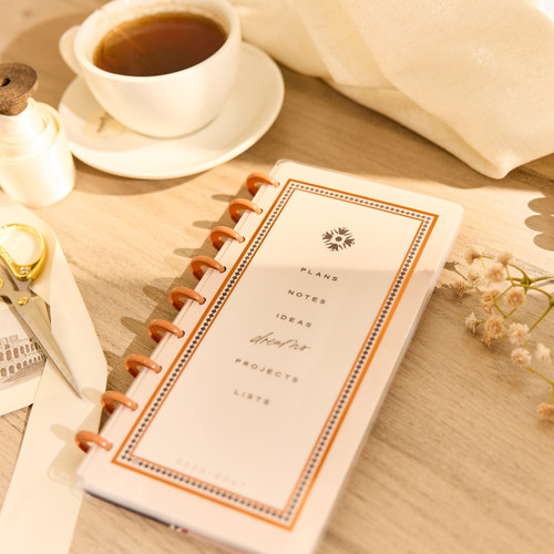 Happy Planner 12-Month Skinny Classic Disc Bound Planner-Neutral Noir - 5A003GXH-1HC0G