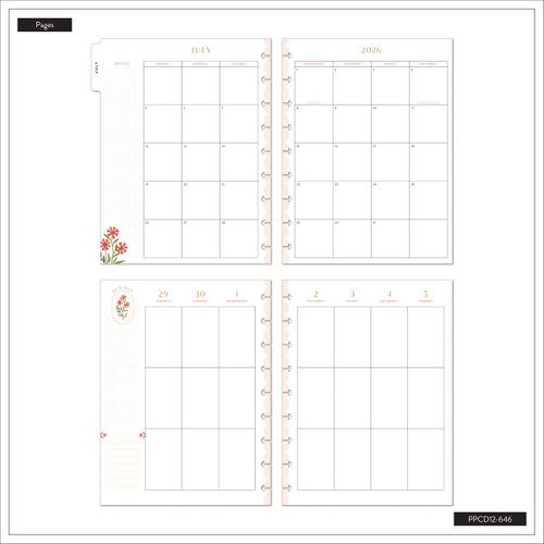Happy Planner 12-Month Classic Disc Bound Planner-Spring Tapestry - 5A003GW6-1HC0H
