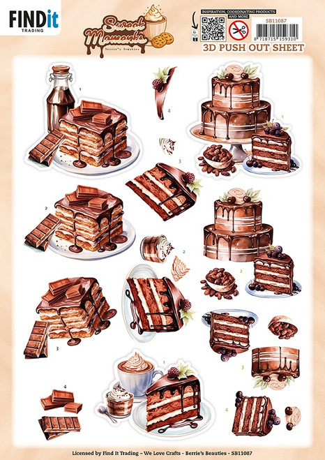 10 Pack - Find It Trading Sweet Moments 3D Pushout Sheet-Baked With Love - 5A003MS4-1HJ98 - 8718715159310