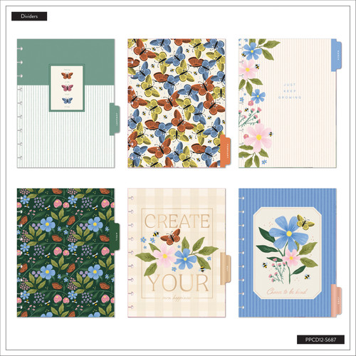 Happy Planner Classic 12 Month Disc Bound Dated Planner-Country Charm Fabric - 5A003HB8-1HCHK