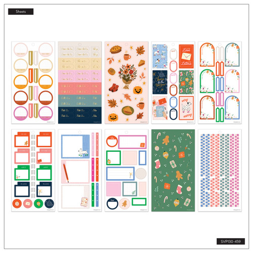 Happy Planner Sticker Value Pack 30/Sheets-A Festive Year - 5A003GVY-1HBZ6