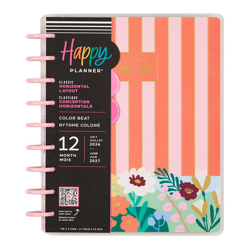Happy Planner 12-Month Classic Disc Bound Planner-Color Beat - 5A003GWS-1HBZ8 - 673807641129