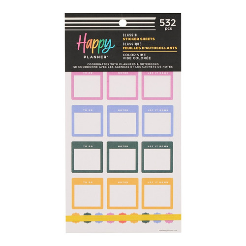 Happy Planner Sticker Value Pack 30/Sheets-Color Vibe - 5A003GWF-1HBZX - 673807641877