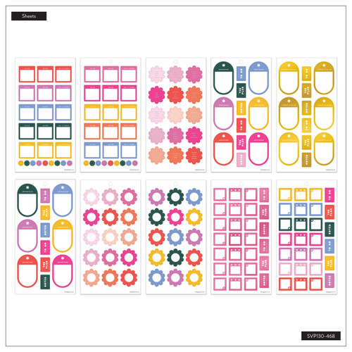 Happy Planner Sticker Value Pack 30/Sheets-Color Vibe - 5A003GWF-1HBZX