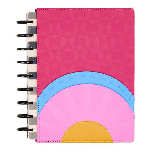 Happy Planner 12-Month Classic Disc Bound Planner-Horizon Lines Patchwork - 5A003GXV-1HC01