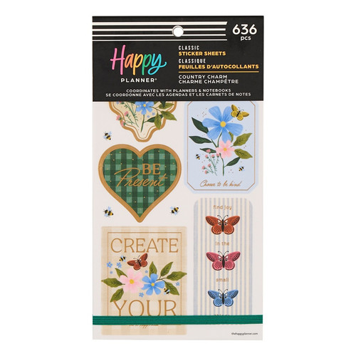 Happy Planner Sticker Value Pack 30/Sheets-Country Charm - 5A003GY1-1HC03 - 673807641808