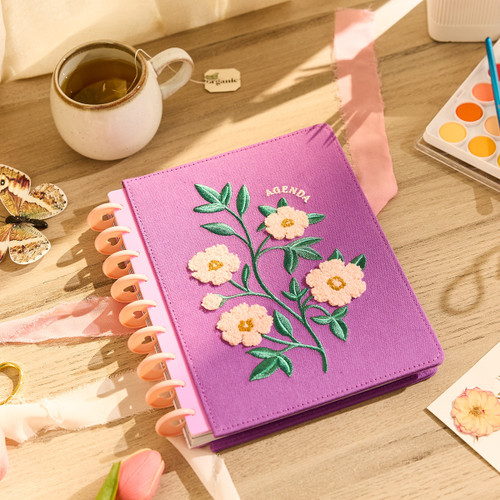 Happy Planner 12-Month Classic Disc Bound Planner-Spring Tapestry Chenille - 5A003GWN-1HBZG