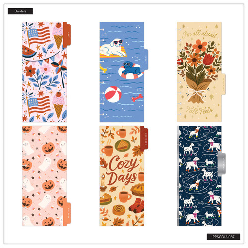 Happy Planner 12-Month Skinny Classic Disc Bound Planner-A Festive Year - 5A003GWB-1HBZK