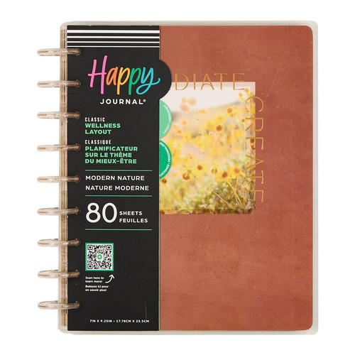 Happy Planner Wellness Disc Bound Guided Journal-Modern Nature - 5A003GWH-1HBZS - 673807640702