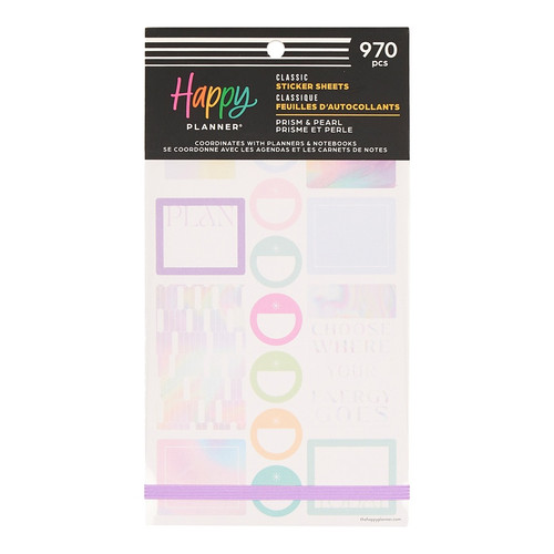 Happy Planner Sticker Value Pack 30/Sheets-Prism & Pearl - 5A003GWG-1HBZN - 673807641839