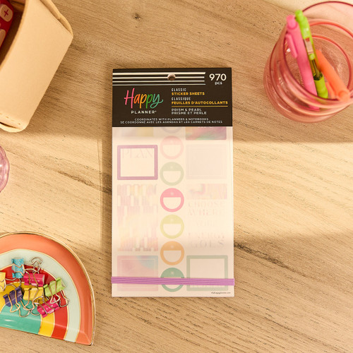 Happy Planner Sticker Value Pack 30/Sheets-Prism & Pearl - 5A003GWG-1HBZN