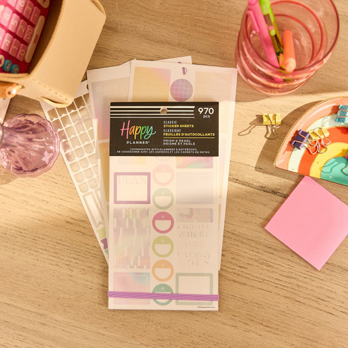 Happy Planner Sticker Value Pack 30/Sheets-Prism & Pearl - 5A003GWG-1HBZN