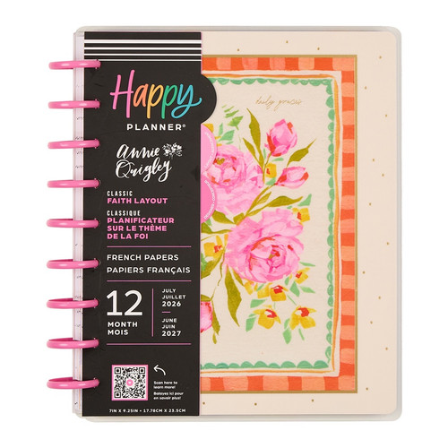 Happy Planner 12-Month Classic Disc Bound Planner-French Papers - 5A003GXR-1HBZP - 673807641396
