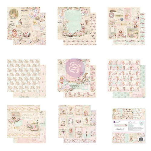 Frank Garcia Double-Sided Paper Pad 12"X12" 16/Pkg-Sweet Spring - 5A003KVN-1HGBB