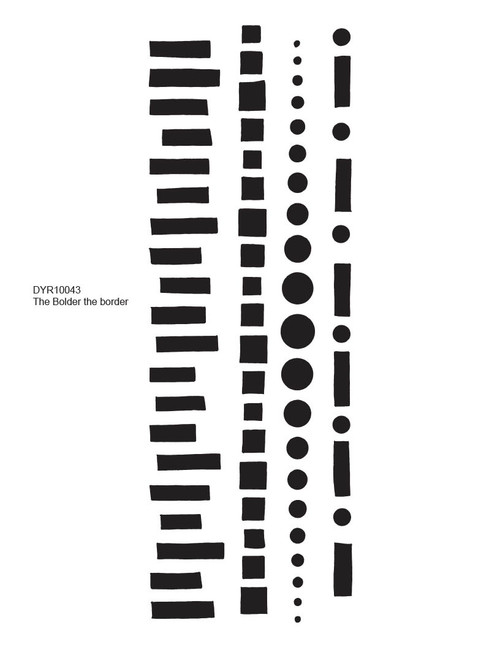 Dyan Reaveley's Dylusions Cling Stamp Collections-The Bolder The Border - 5A003MQT-1HJ81 - 608870507812