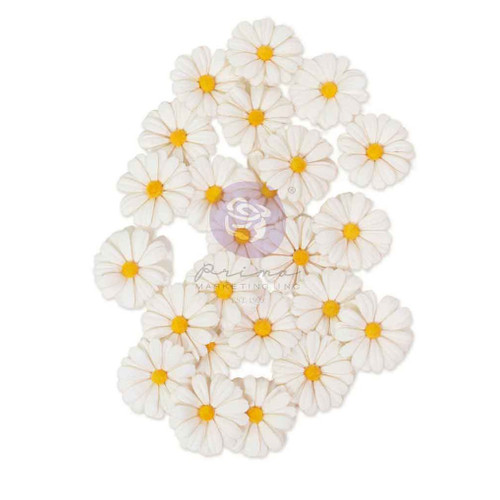 Prima Among the Wildflowers Paper Flowers 24/Pkg-White Meadow - 5A003KTR-1HG9J - 655350682439