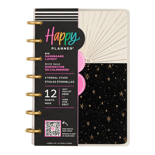 Happy Planner 12-Month Mini Disc Bound Planner-Eternal Stars - 5A003GW7-1HBZQ - 673807641600