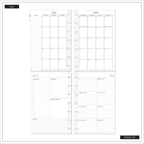 Happy Planner 12-Month Mini Disc Bound Planner-Eternal Stars - 5A003GW7-1HBZQ