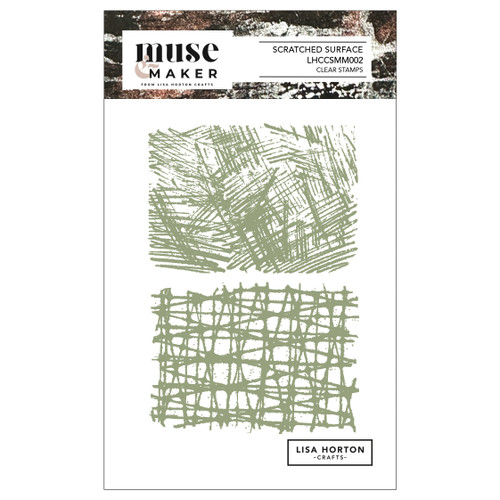 Lisa Horton Crafts Muse & Maker A6 Clear Stamp Set-Scratched Surface - 5A003MBL-1HHTG - 780627351920