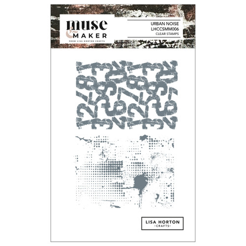 Lisa Horton Crafts Muse & Maker A6 Clear Stamp Set-Urban Noise - 5A003MBL-1HHTN - 780627351968