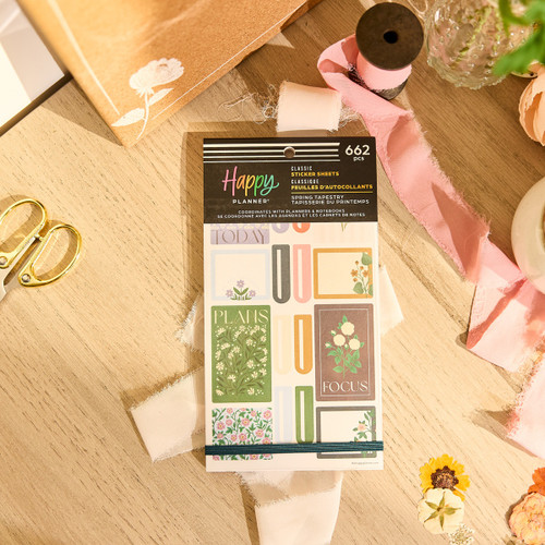 Happy Planner Sticker Value Pack 30/Sheets-Spring Tapestry - 5A003GXX-1HC05