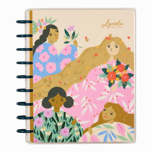 Happy Planner 18-Month Classic Disc Bound Planner-Floral Embrace - 5A003GWK-1HC09