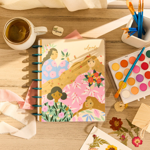 Happy Planner 18-Month Classic Disc Bound Planner-Floral Embrace - 5A003GWK-1HC09