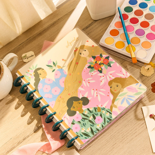 Happy Planner 18-Month Classic Disc Bound Planner-Floral Embrace - 5A003GWK-1HC09