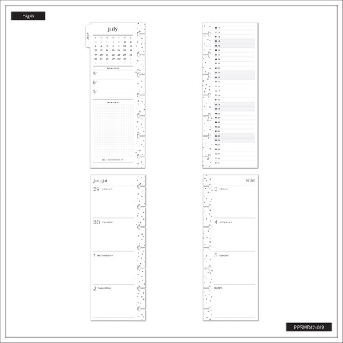 Happy Planner 12-Month Skinny Classic Disc Bound Planner-Country Charm - 5A003GY2-1HBYK