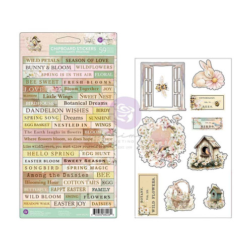 Prima Chipboard Stickers 59/pkg-Among the Wildflowers - 5A003KTZ-1HG9D - 655350682262