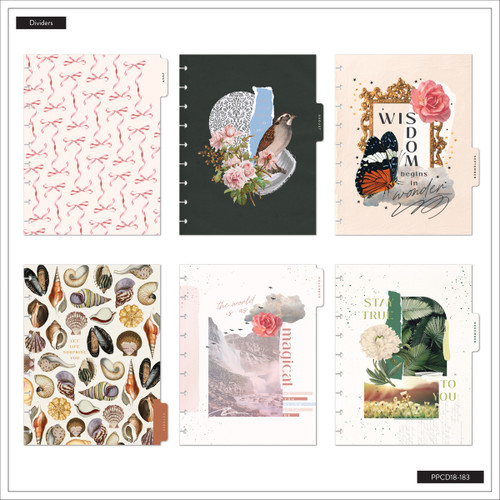 Happy Planner 18-Month Classic Disc Bound Planner-Crafted Collage Midnight - 5A003GWW-1HBYQ