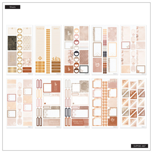 Happy Planner Sticker Value Pack 30/Sheets-Neutral Noir - 5A003GXP-1HBYP