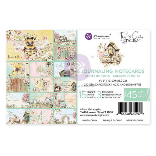 Prima Journaling Cards 4"X6" 45/Pkg-Among the Wildflowers - 5A003KTM-1HG9X - 655350682255