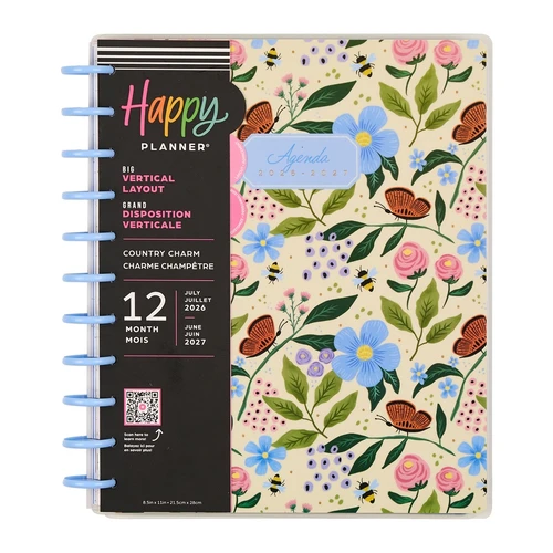 Happy Planner 12-Month Big Disc Bound Planner-Country Charm - 5A003GW8-1HBYW - 673807641181