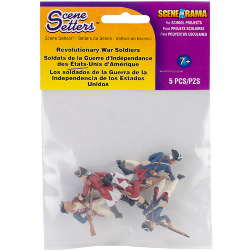 SceneARama Scene Setters(R) Figurines-Revolutionary War Soldiers 5/Pkg - SP4454 - 724771044543
