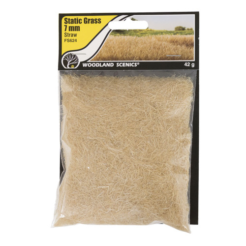 Woodland Scenics Static Grass 7mm-Straw - FS624 - 724771006244