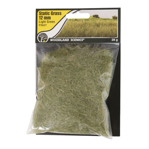 Wooland Scenics Static Grass 12mm-Light Green - FS627 - 724771006275